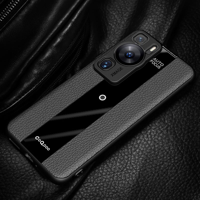 Q.COO For Huawei P60 Art Case Leather+TPU+Acrylic Lightweight Smartphone Shell Q.COO For Huawei P60 Art Case Leather+TPU+Acrylic Lightweight Smartphone Shell